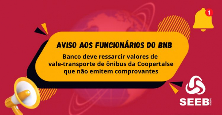 Imagem Aviso aos funcionários e funcionárias do BNB