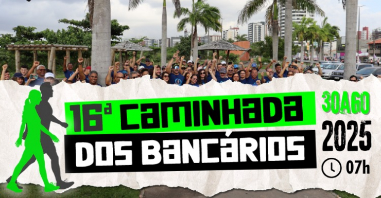 Imagem Caminhada dos Bancários será neste sábado, às 7h da manhã