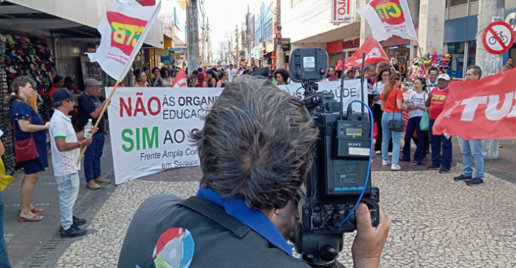 Imagem CTB/SE engrossa luta contra a privatização da saúde, educação e assistência social