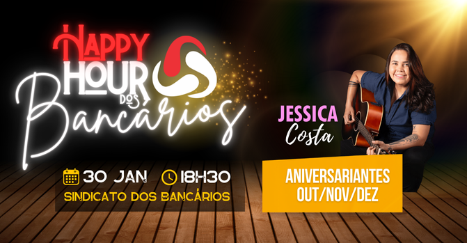 Imagem Último dia de inscrição exclusiva para aniversariantes no Happy Hour dos Bancários