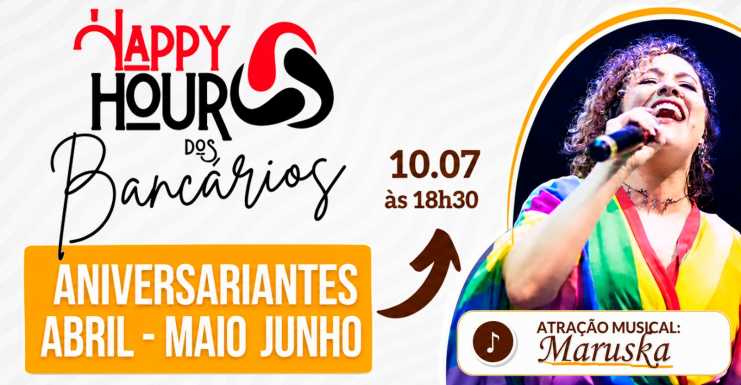 Imagem SEEB/SE abre vagas do Happy Hour para todos os filiados e filiadas