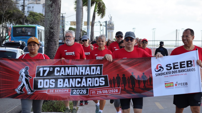 Imagem Caminhada dos Bancários reúne categoria em Aracaju em clima de mobilização